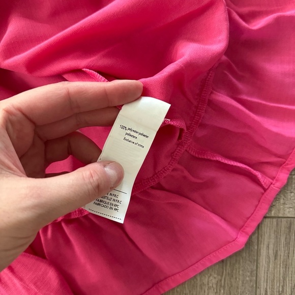 New Cupshe Pink Tiered Sleeveless Tie Dress - Picture 6 of 6